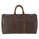 LOUIS VUITTON Monogram Keepall 50 Boston Bag M41426 LV Auth 169886-2