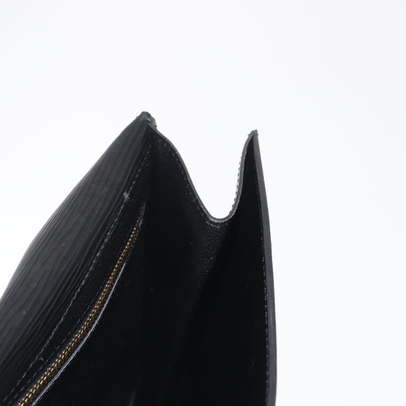 LOUIS VUITTON Epi Montaigne 27 Clutch Bag Black M52652 LV Auth 169888