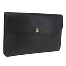 LOUIS VUITTON Epi Montaigne 27 Clutch Bag Black M52652 LV Auth 169888-1