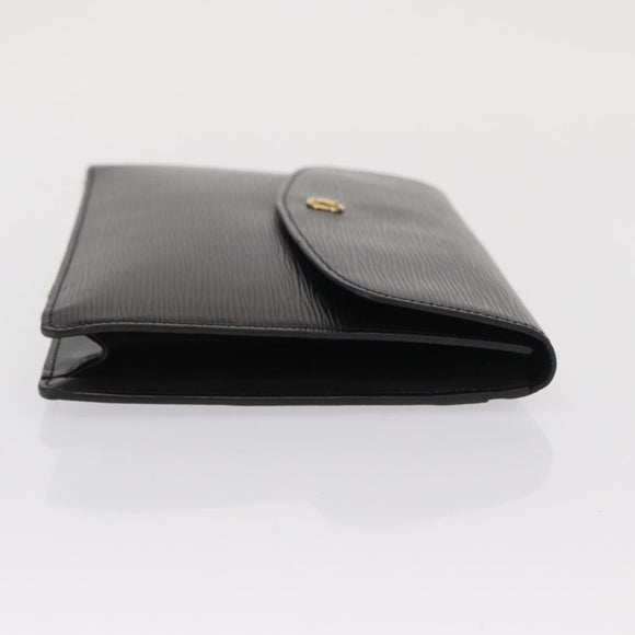 LOUIS VUITTON Epi Montaigne 27 Clutch Bag Black M52652 LV Auth 169888
