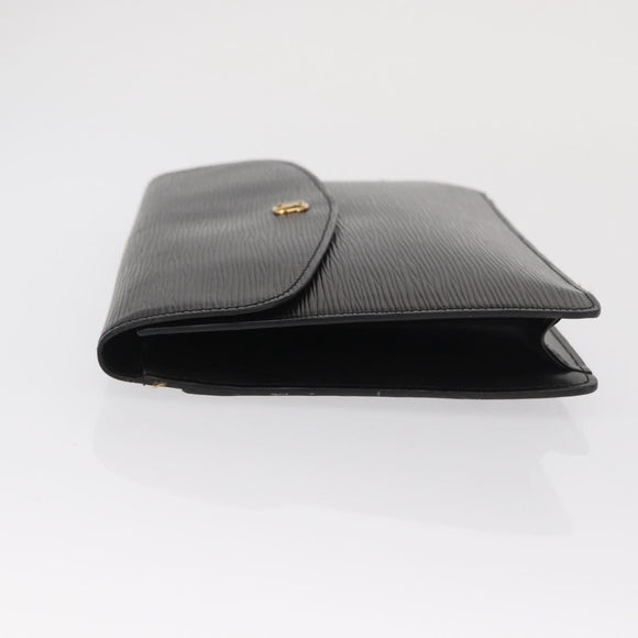 LOUIS VUITTON Epi Montaigne 27 Clutch Bag Black M52652 LV Auth 169888