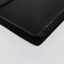 LOUIS VUITTON Epi Montaigne 27 Clutch Bag Black M52652 LV Auth 169888-7