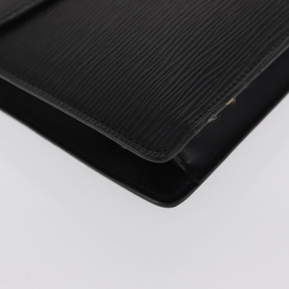 LOUIS VUITTON Epi Montaigne 27 Clutch Bag Black M52652 LV Auth 169888