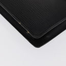 LOUIS VUITTON Epi Montaigne 27 Clutch Bag Black M52652 LV Auth 169888-14