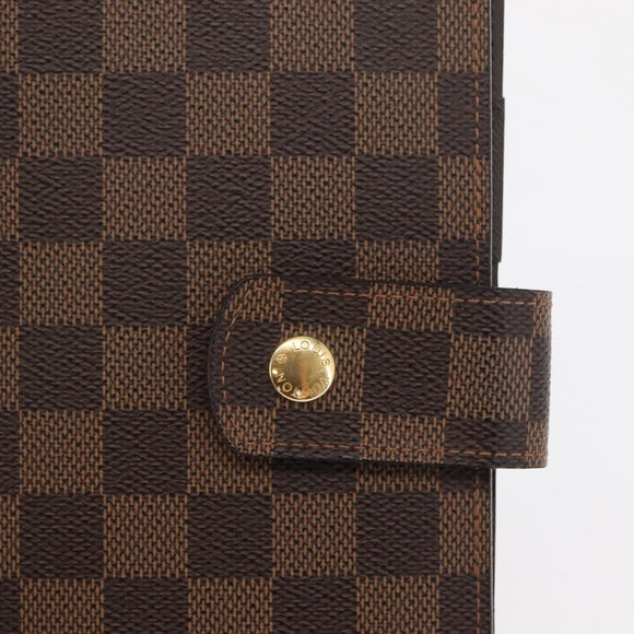 LOUIS VUITTON Damier Ebene Agenda GM Dagplannerhoes R20107 LV Auth 169889SAV
