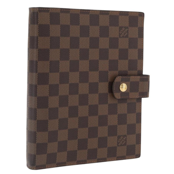 LOUIS VUITTON Damier Ebene Agenda GM Dagplannerhoes R20107 LV Auth 169889SAV