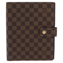 LOUIS VUITTON Damier Ebene Agenda GM Dagplannerhoes R20107 LV Auth 169889SAV-13