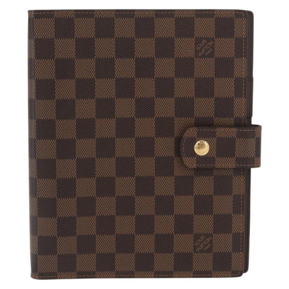 LOUIS VUITTON Damier Ebene Agenda GM Dagplannerhoes R20107 LV Auth 169889SAV