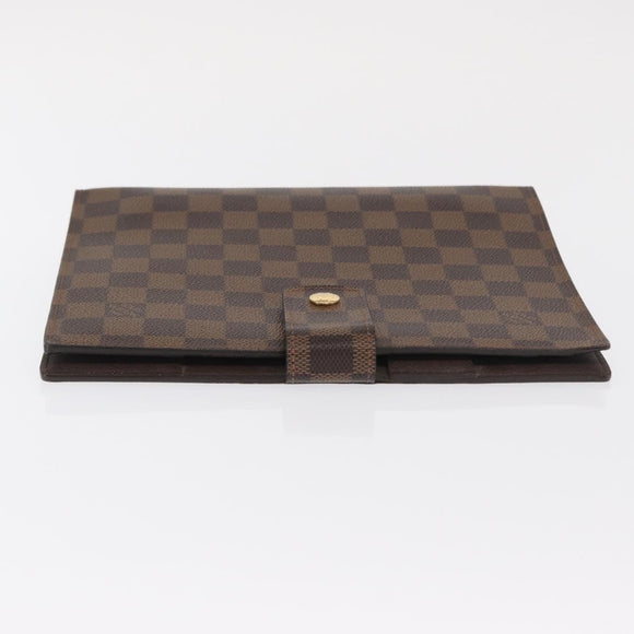 LOUIS VUITTON Damier Ebene Agenda GM Dagplannerhoes R20107 LV Auth 169889SAV