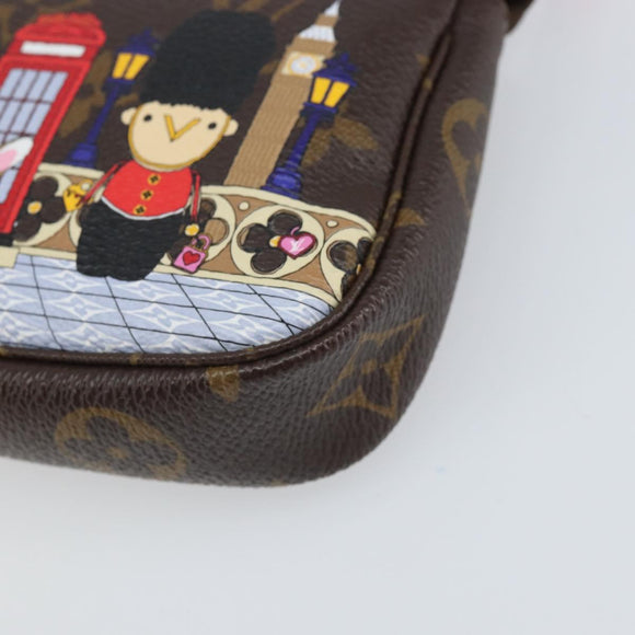 LOUIS VUITTON Monogram Vivienne Mini Pochette Accessoires M80863 LV Auth 169893M