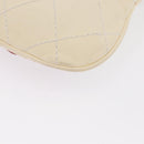 CHANEL Wild Stitch Umhängetasche mit Kette Leder Elfenbein Gold CC Auth 169894-18