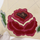 CHANEL Wild Stitch Umhängetasche mit Kette Leder Elfenbein Gold CC Auth 169894-19
