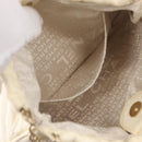 CHANEL Wild Stitch Umhängetasche mit Kette Leder Elfenbein Gold CC Auth 169894-22