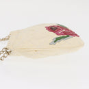 CHANEL Wild Stitch Umhängetasche mit Kette Leder Elfenbein Gold CC Auth 169894-4