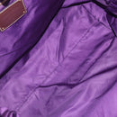 PRADA Tote Bag Nylon Purple Gold Auth 169896-11