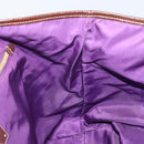 PRADA Tote Bag Nylon Purple Gold Auth 169896-20