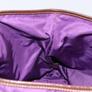 PRADA Tote Bag Nylon Purple Gold Auth 169896-21