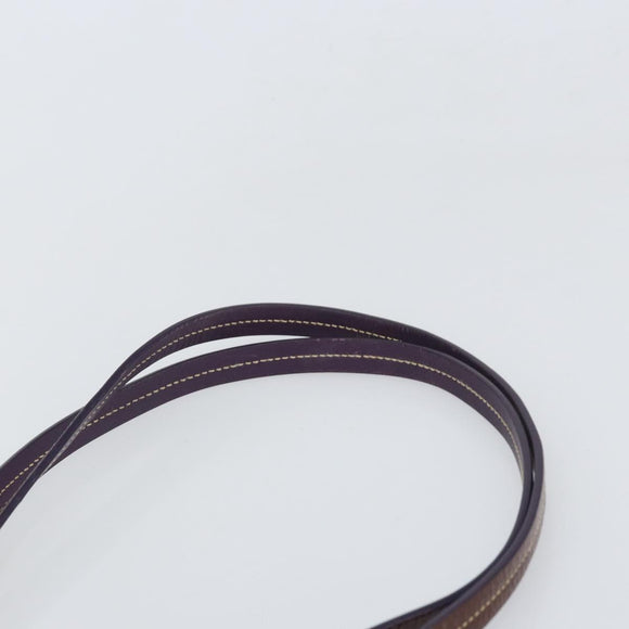 PRADA Tote Bag Nylon Purple Gold Auth 169896