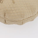 BALLY Shoulder Bag Leather Ivory Gold Auth 169900-11