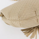 BALLY Shoulder Bag Leather Ivory Gold Auth 169900-12