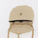 BALLY Shoulder Bag Leather Ivory Gold Auth 169900-15