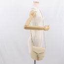 BALLY Shoulder Bag Leather Ivory Gold Auth 169900-24