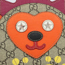 GUCCI GG Supreme Children's Hedgehog Bag PVC Beige Silver 580428 Auth 169901V-15