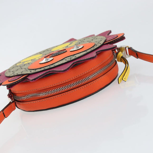 GUCCI GG Supreme Children's Hedgehog Bag PVC Beige Silver 580428 Auth 169901V