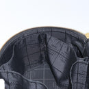 CELINE Vanity Hand Bag Leather Black Gold Auth 169907V-23