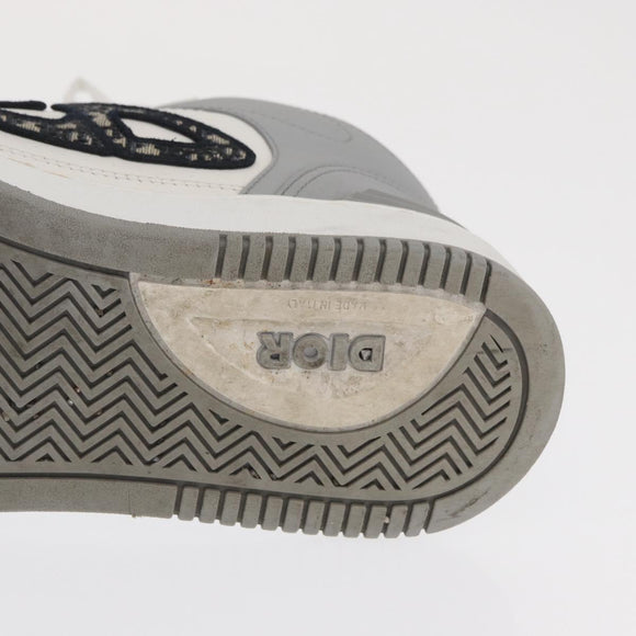 Christian Dior Trotter Canvas Dribble Low Top Sneakers B57 Gray Auth 169910M