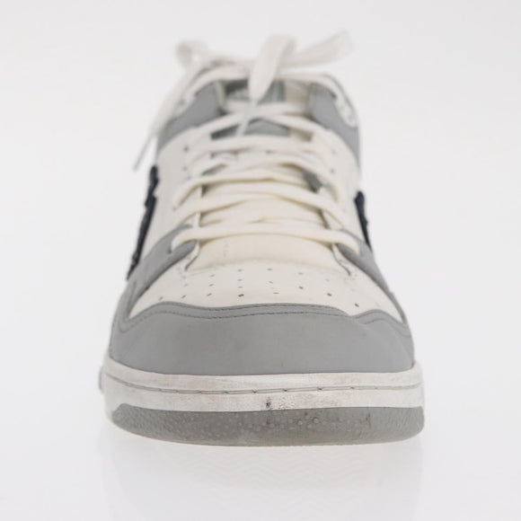 Christian Dior Trotter Canvas Dribble Low Top Sneakers B57 Gray Auth 169910M