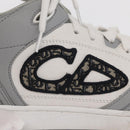 Christian Dior Trotter Canvas Dribble Low Top Sneakers B57 Gray Auth 169910M-15