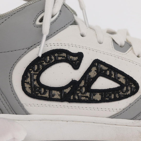 Christian Dior Trotter Canvas Dribble Low Top Sneakers B57 Gray Auth 169910M