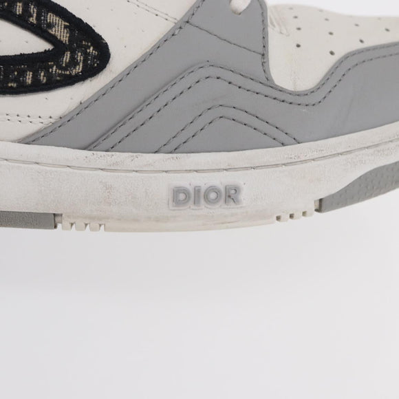 Christian Dior Trotter Canvas Dribble Low Top Sneakers B57 Gray Auth 169910M