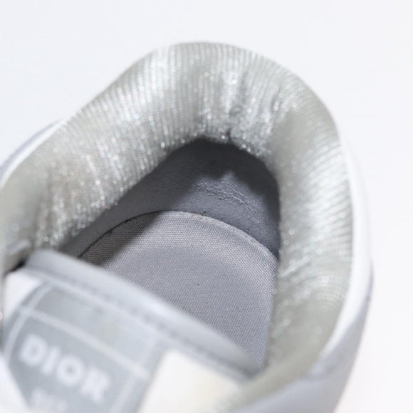 Christian Dior Trotter Canvas Dribble Low Top Sneakers B57 Gray Auth 169910M