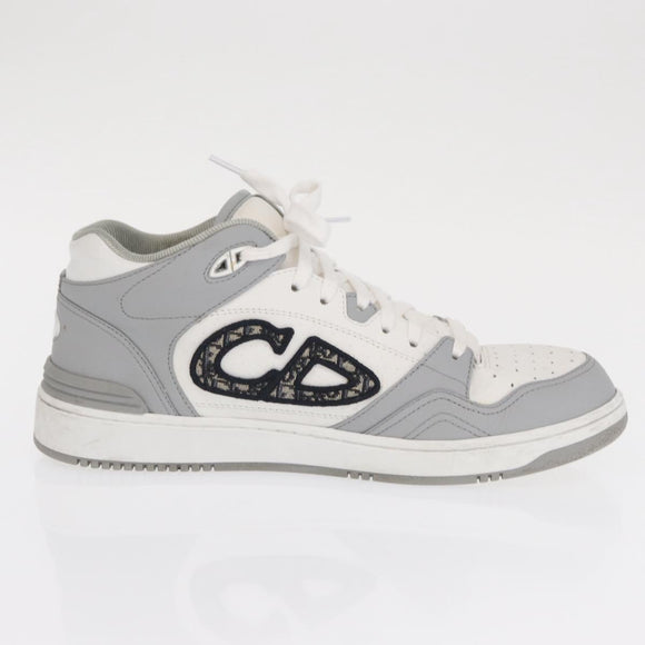 Christian Dior Trotter Canvas Dribble Low Top Sneakers B57 Gray Auth 169910M