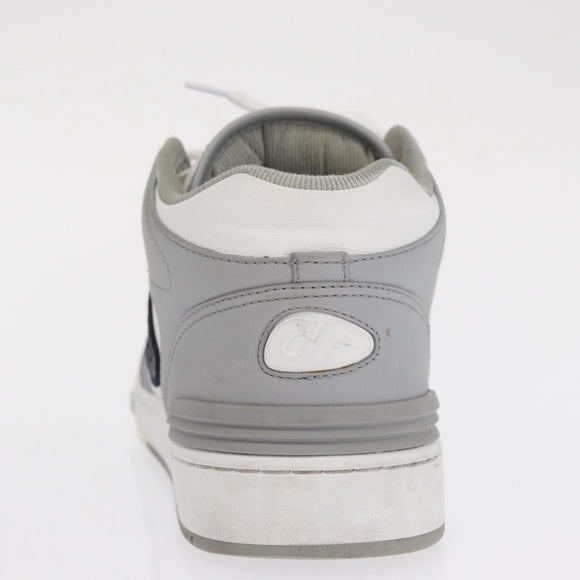 Christian Dior Trotter Canvas Dribble Low Top Sneakers B57 Gray Auth 169910M