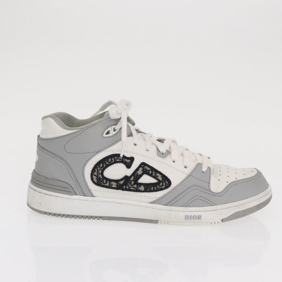 Christian Dior Trotter Canvas Dribble Low Top Sneakers B57 Gray Auth 169910M