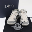 Christian Dior Trotter Canvas Dribble Low Top Sneakers B57 Gray Auth 169910M-43