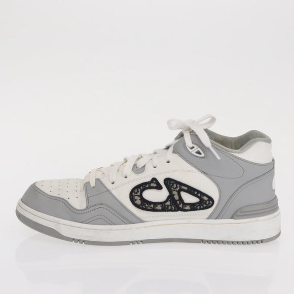 Christian Dior Trotter Canvas Dribble Low Top Sneakers B57 Gray Auth 169910M