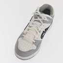 Christian Dior Trotter Canvas Dribble Low Top Sneakers B57 Gray Auth 169910M-6