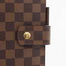 LOUIS VUITTON Damier Ebene Agenda GM Day Planner Cover R20107 LV Auth 169911-17