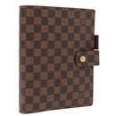 LOUIS VUITTON Damier Ebene Agenda GM Day Planner Cover R20107 LV Auth 169911-1