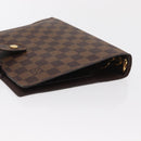 LOUIS VUITTON Damier Ebene Agenda GM Day Planner Cover R20107 LV Auth 169911-5