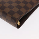 LOUIS VUITTON Damier Ebene Agenda GM Day Planner Cover R20107 LV Auth 169911-7