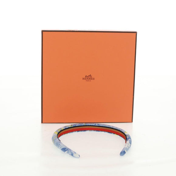 HERMES Elsa Katyusha Silk Blue Auth 169912SAV