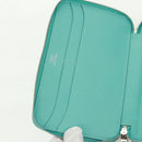 HERMES Sokwar Flamingo Party Long Wallet Silk Blue Auth 169913SAV-17