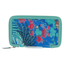HERMES Sokwar Flamingo Party Long Wallet Silk Blue Auth 169913SAV-2