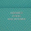 HERMES Sokwar Flamingo Party Long Wallet Silk Blue Auth 169913SAV-27