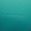 HERMES Sokwar Flamingo Party Long Wallet Silk Blue Auth 169913SAV-29